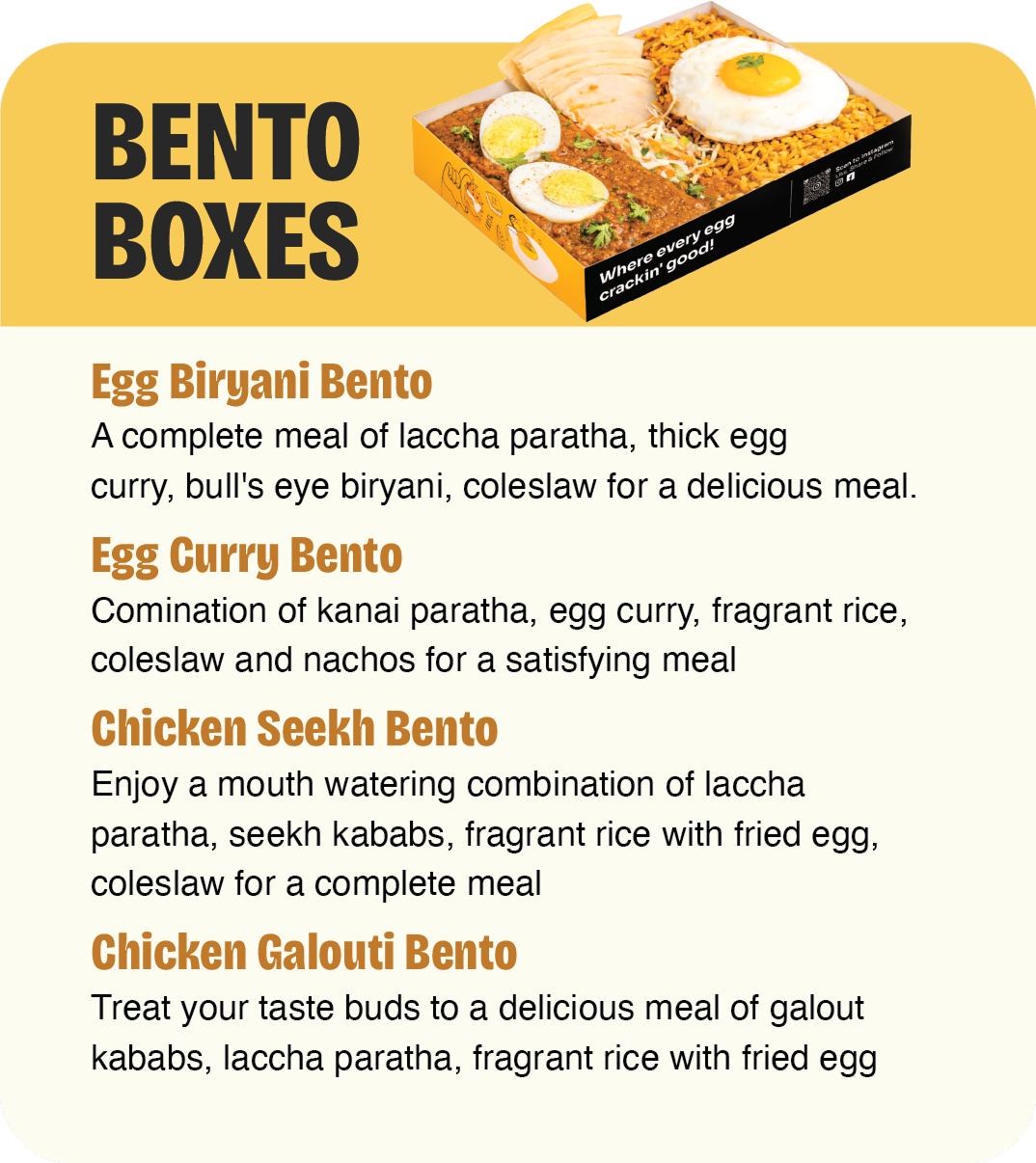 Eggsunday Menu 1