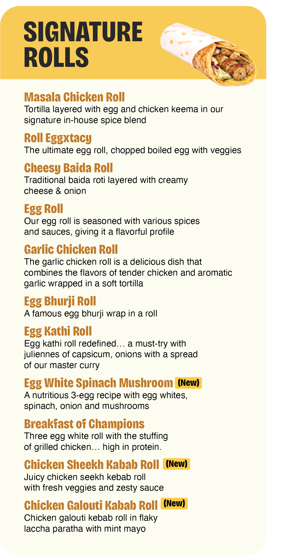 Eggsunday Menu 6