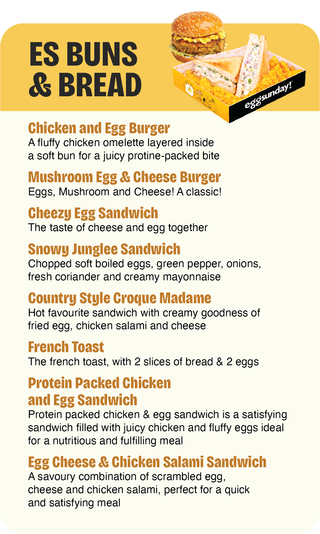 Eggsunday Menu 7